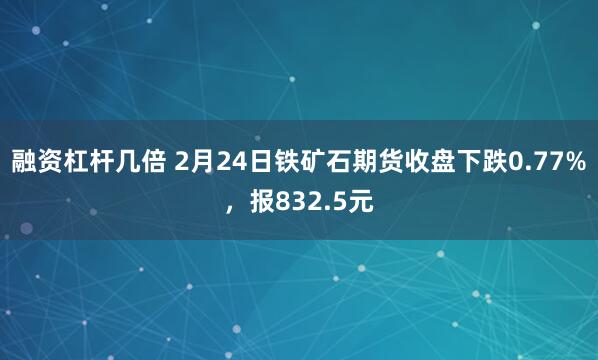 融资杠杆几倍 2月24日铁矿石期货收盘下跌0.77%，报832.5元