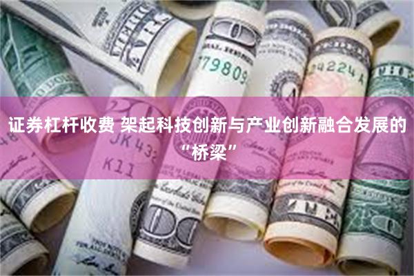 证券杠杆收费 架起科技创新与产业创新融合发展的“桥梁”